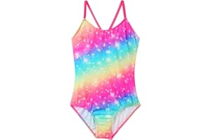BAOHULU Girls One Piece Swimsuits UPF 50+ Beach Bathing Suit Little Kids Cute Quick Dry Swimwear 3-11 Years