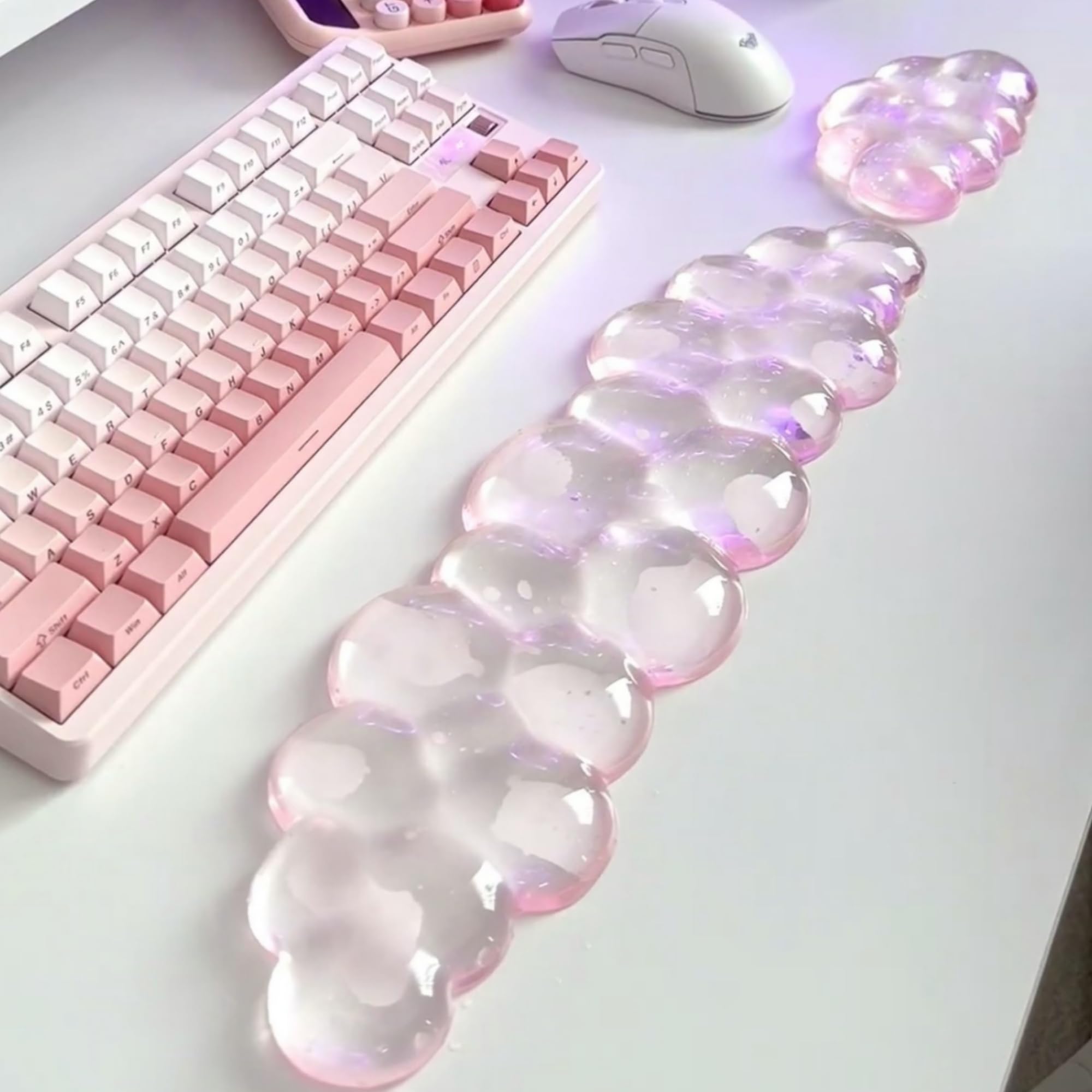 Photo 1 of **INCOMPLETE* Aszqvd Pink Cloud Wrist Rest, Soft Cloud Gel Keyboard Hand Wrist Support, Cute Non Slip Office Desk Accessories for Comfort/Pain Relief/PC Gaming/Computer/Laptop, (Pink Cloud)