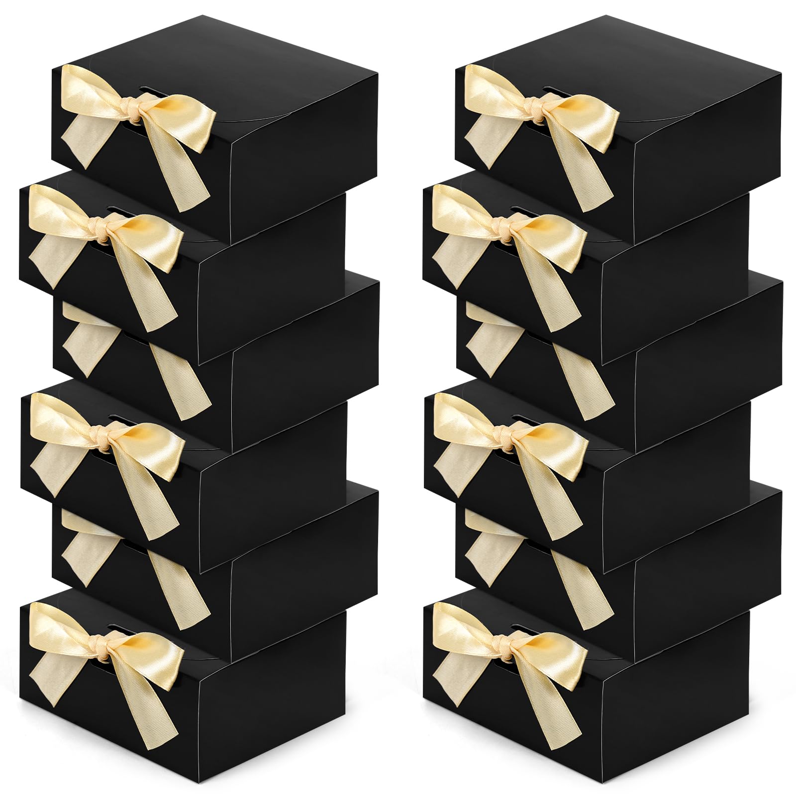 Photo 1 of Shindel 12PCS Bridesmaid Proposal Boxes, Black Gift Boxes with Lids Kraft Paper Gift Boxes for Presents Wedding Birthday