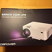 Proyector,DBPOWER T20 Proyector Portátil,LED LCD Mini Proyector ...