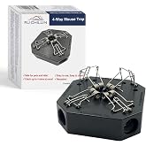 RU CHILLIN Reusable Multi-Catch Mouse Trap, Indoor/Outdoor - Black | 4-in-1 reusable snap design catches up to 4 mice without poison or glue.