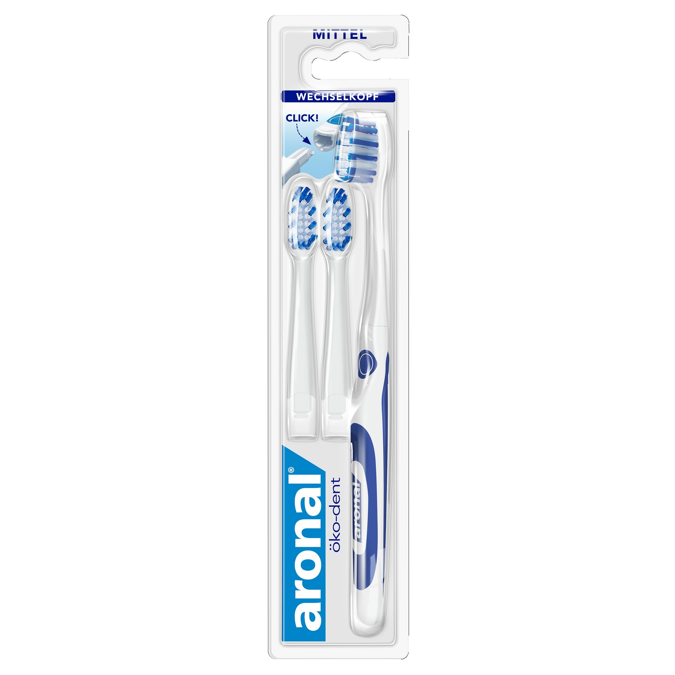 Aronal öko-dent Toothbrush Medium Pack of 2