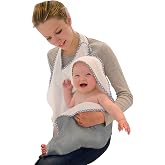 Cuddledry Hands Free Baby Bath Towel | Luxuriously Soft Cotton &amp; Viscose Derived from Bamboo Hooded Baby Towel | Apron Towel for Safe Babies Bathtime | Perfect Newborn Gift | Gray
