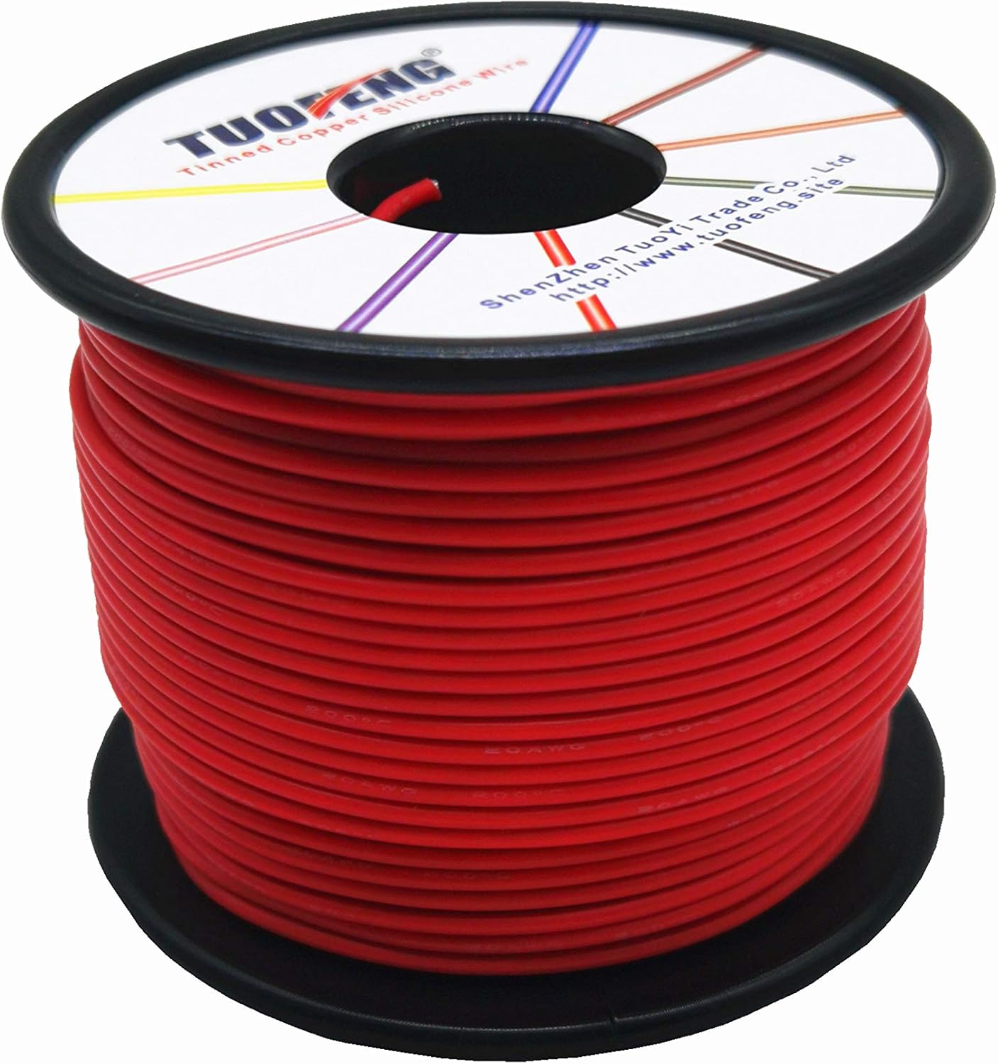 TUOFENG 22 AWG Electrical Wire 60 Meter Black And 60 Meter Red 0.32mm² Flexible Silicone Wire Cable Spool of Tinned Copper Wires - Image 5