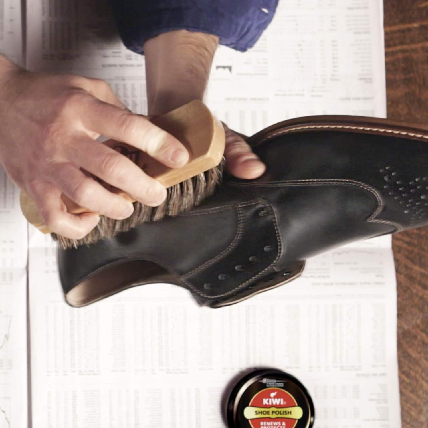 KIWI Shoe Polish, Black, 1 Metal Tin, 1.125 oz: Home & Kitchen