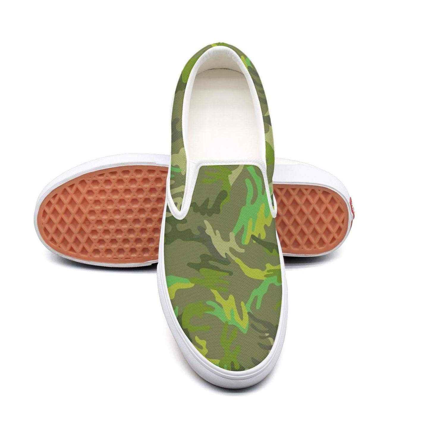 Yellow Military Leafy Camo Tennis Shoes for Men cute Wear