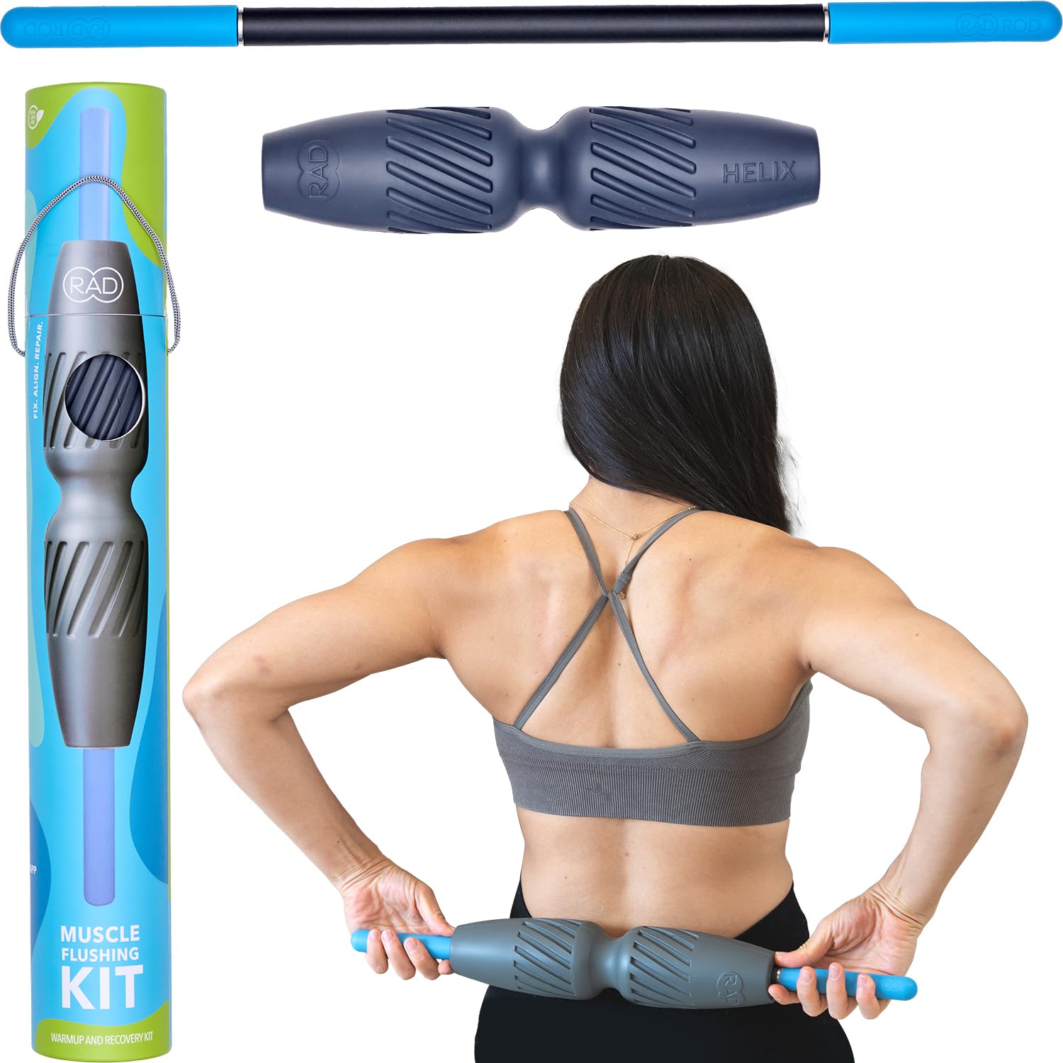 RAD Muscle Flushing Kit I Myofascial Release Tools I Multiple Densities I Self Massage Mobility and Recovery