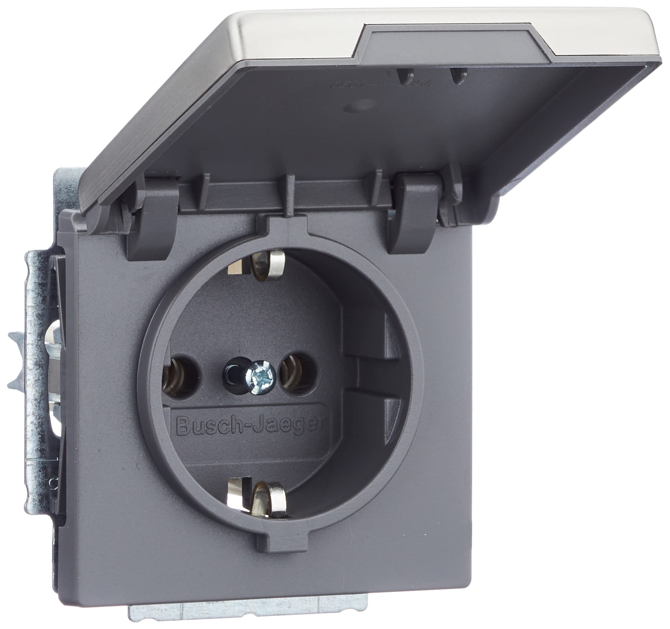 Busch-Jaeger 20 EUK Steel SCHUKO socket insert