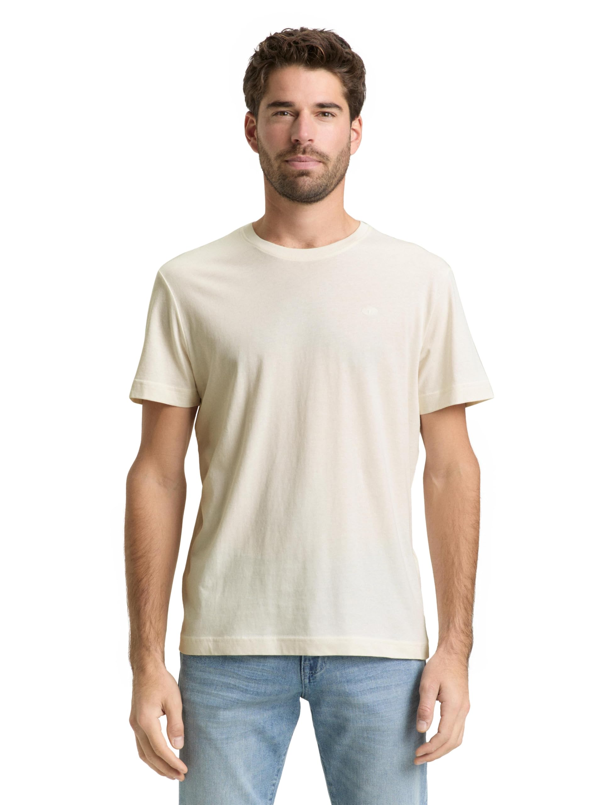 Basic T-Shirt mit Stickerei