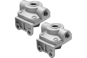 VIKKSAER 2 PCS 229859 Air Brake Quick Release Valve, Replacement for Bendix 229859, Replacement for Midland KN32005, Replacem