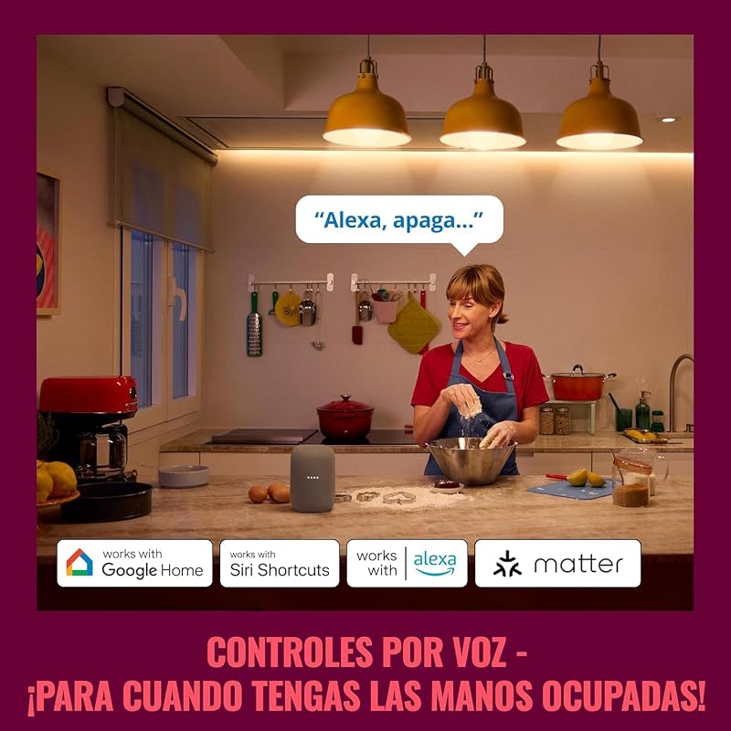 Ficha wifi inteligente, tipo F, 230 V, 50 Hz, Configuração Fácil, Certificada pela Matter, Controlos Inteligentes, Comandos de Voz, Funciona com Alexa, Google Home e Apple Home, Pack de 4