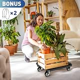 Ronlap Furniture Dolly with 4 Wheels 150 kg Capacity Black view 7