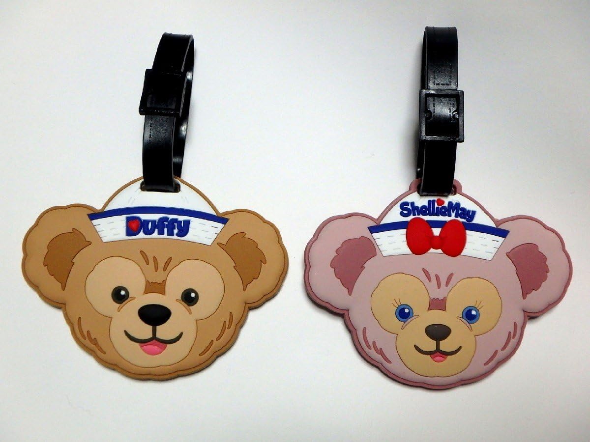 Amazon Co Jp 日本未発売 ダッフィーとシェリーメイ 正規品 海外ディズニーランド ペア かばんのチャームに ネームタグ 文房具 オフィス用品