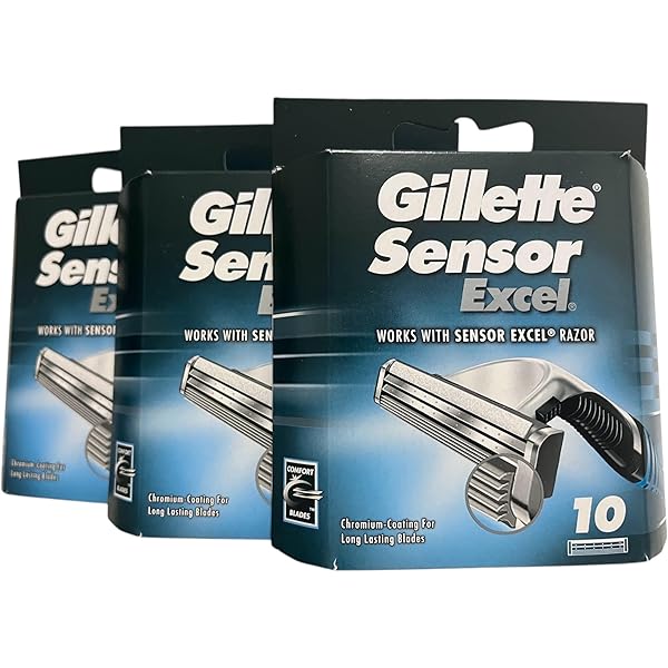 Amazon.com: Gillette Sensor Excel - 10 Count (Pack of 3