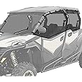 KEMIMOTO UTV Window Mesh Compatible with CFMOTO ZFORCE 950 SPORT 2024, PVC Mesh Roll Cage Side Window Net Sun Protective Shield Ventilated Net 4 Door UTV Window Netting (4 Seater)