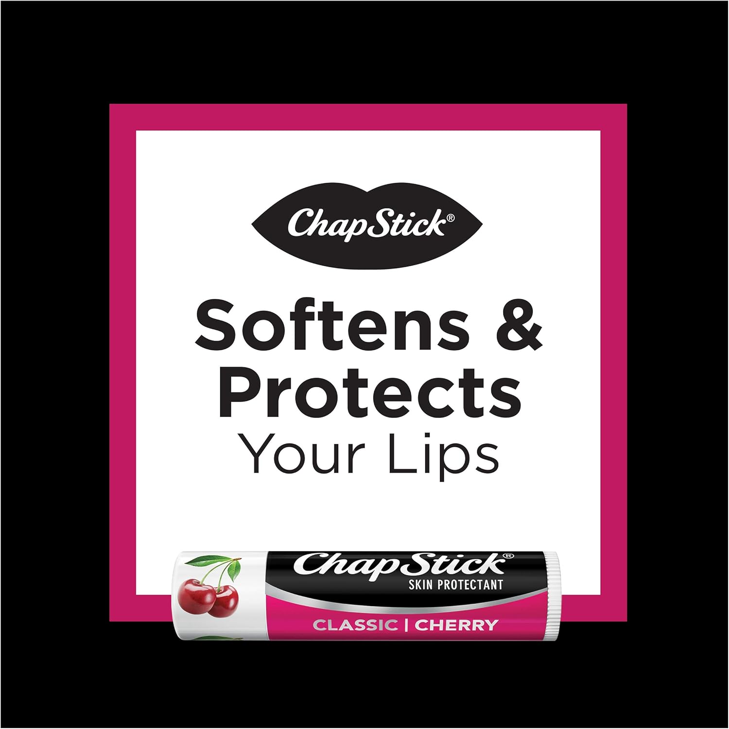ChapStick Classic Cherry Lip Balm Tube, Flavored Lip Balm for Lip Care on Chafed, Chapped or Cracked Lips, Cherry, Red, 0.15 Oz (Pack of 3): Health & Personal Care