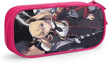 Amazon 魔王学院の不適合者 スマホ ペンケース 筆箱 可愛い 鉛筆箱 多機能 文具バッグ 化粧ポーチ 収納ポーチ 小学生 高校生 大学生 男の子 女の子 子供 社会人用 人気 アニメグッズ 贈り物 Pink 文房具 オフィス用品 文房具 オフィス用品