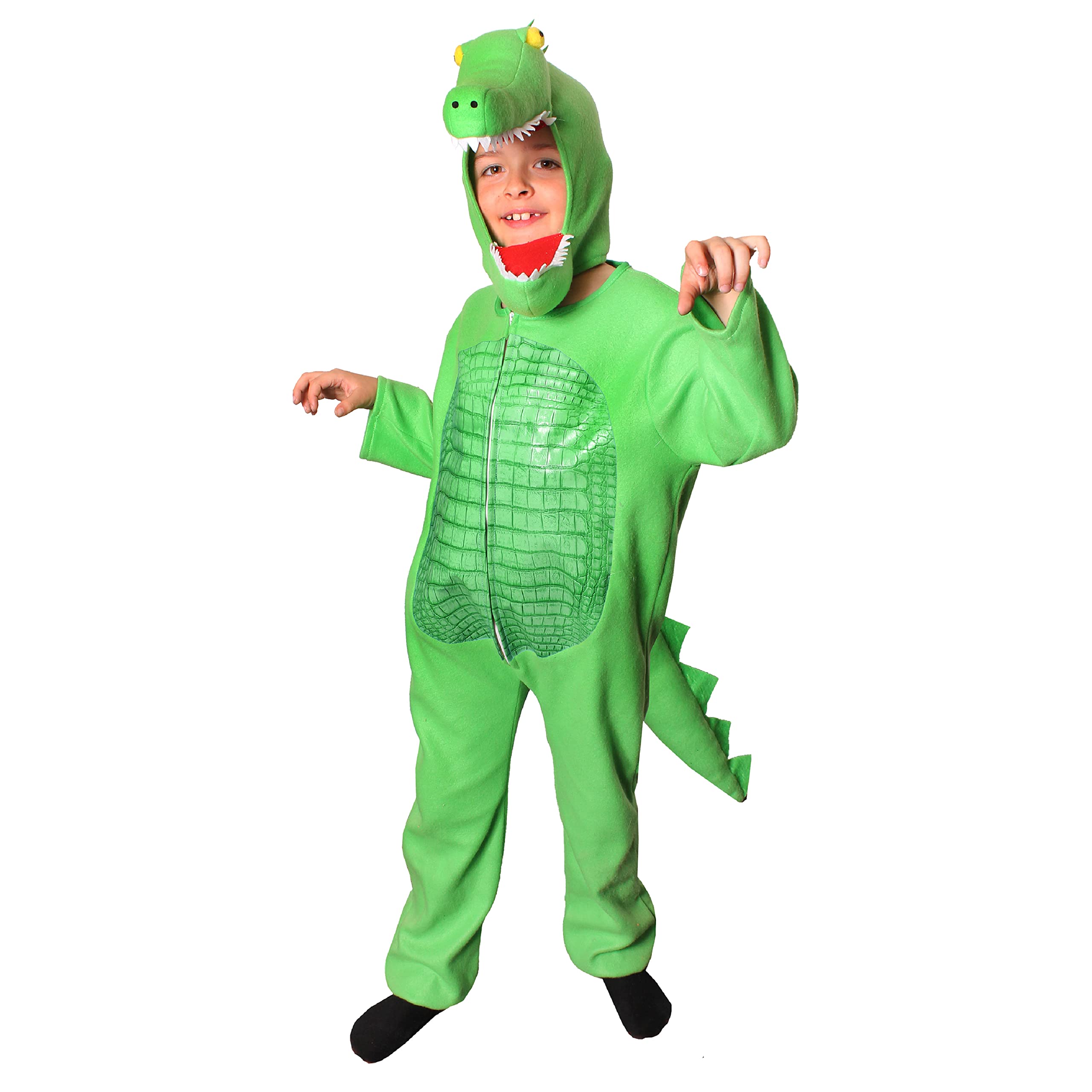 Tick Tock Crocodile Fancy Dress Costume - Medium - Separate Crocodile Hood For World Book Day/Book Week & TV & Movies Character Costume