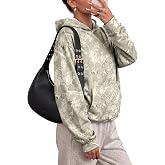 Dokotoo Hoodies for Women Maple Leaf Camouflage Casual Sweatshirt Tops | Long Sleeve, Fleece Lined, Oversized Camo Hoodie, Fall Winter Outfits Clothes, Casual Airport Travel Workout Outdoor Hooded