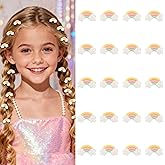 YISSION 20PCS Mini Rainbow Cloud Hair Clips for Women & Girls, Cute Pastel Rainbow Hair Pins, Small Hair Accessories for Braids, Daily Styling & Parties