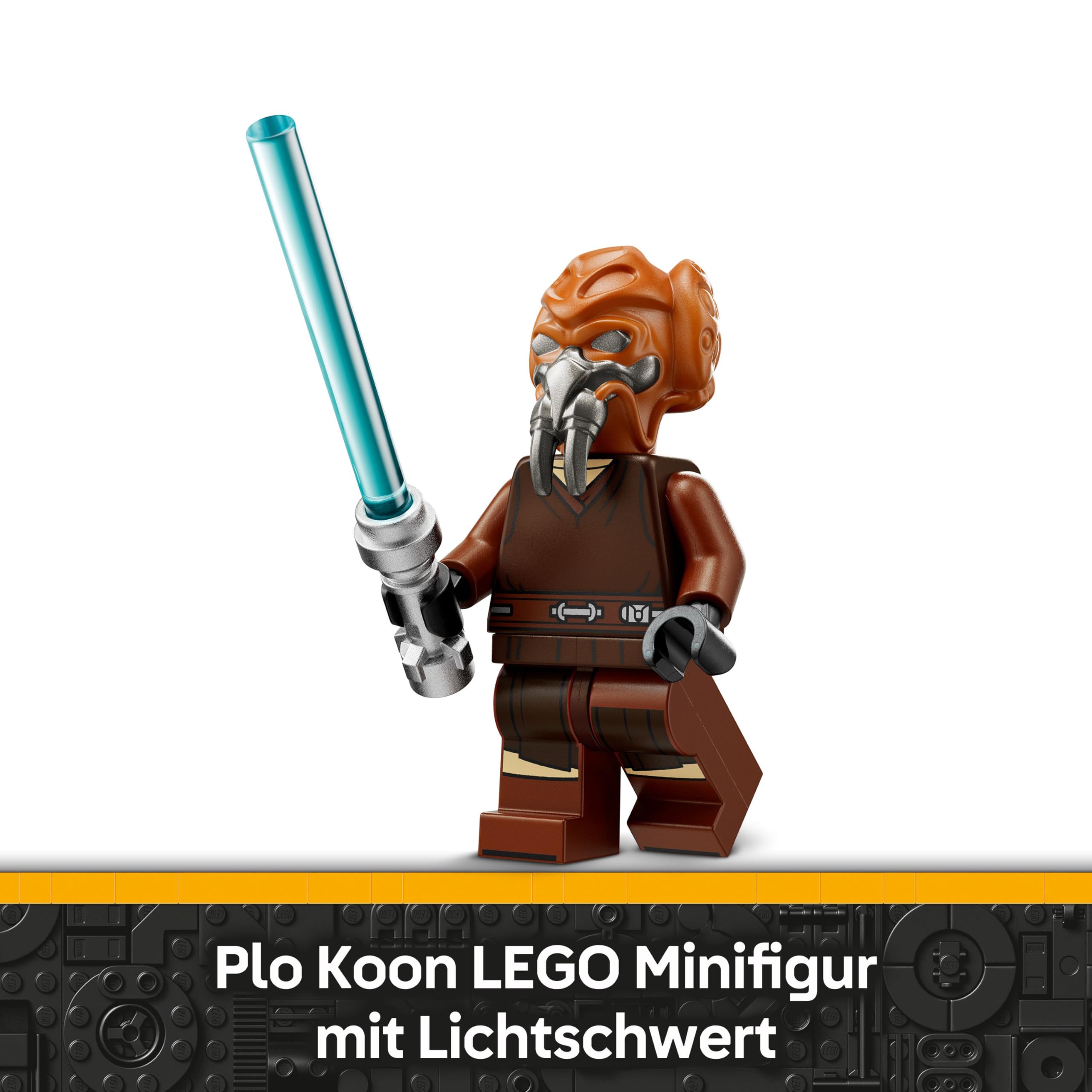 LEGO Star Wars 75400 Plo Koons Jedi Starfighter Microfighter Bauspielzeug mit 2 Shootern - inklusive Mini-Figur mit Lichtschwert - Geschenk für Jungen ab 6 Jahren und Fans von The Clone Wars 5