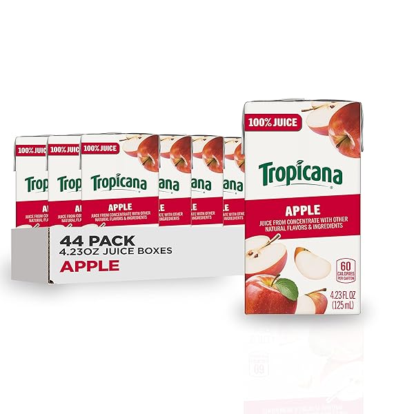TROPICANA 100% JUICE BOX, APPLE JUICE, 4.23 FL...