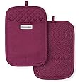 KitchenAid Asteroid Pot Holder 2-Pack Set, Beet, 7"x10"