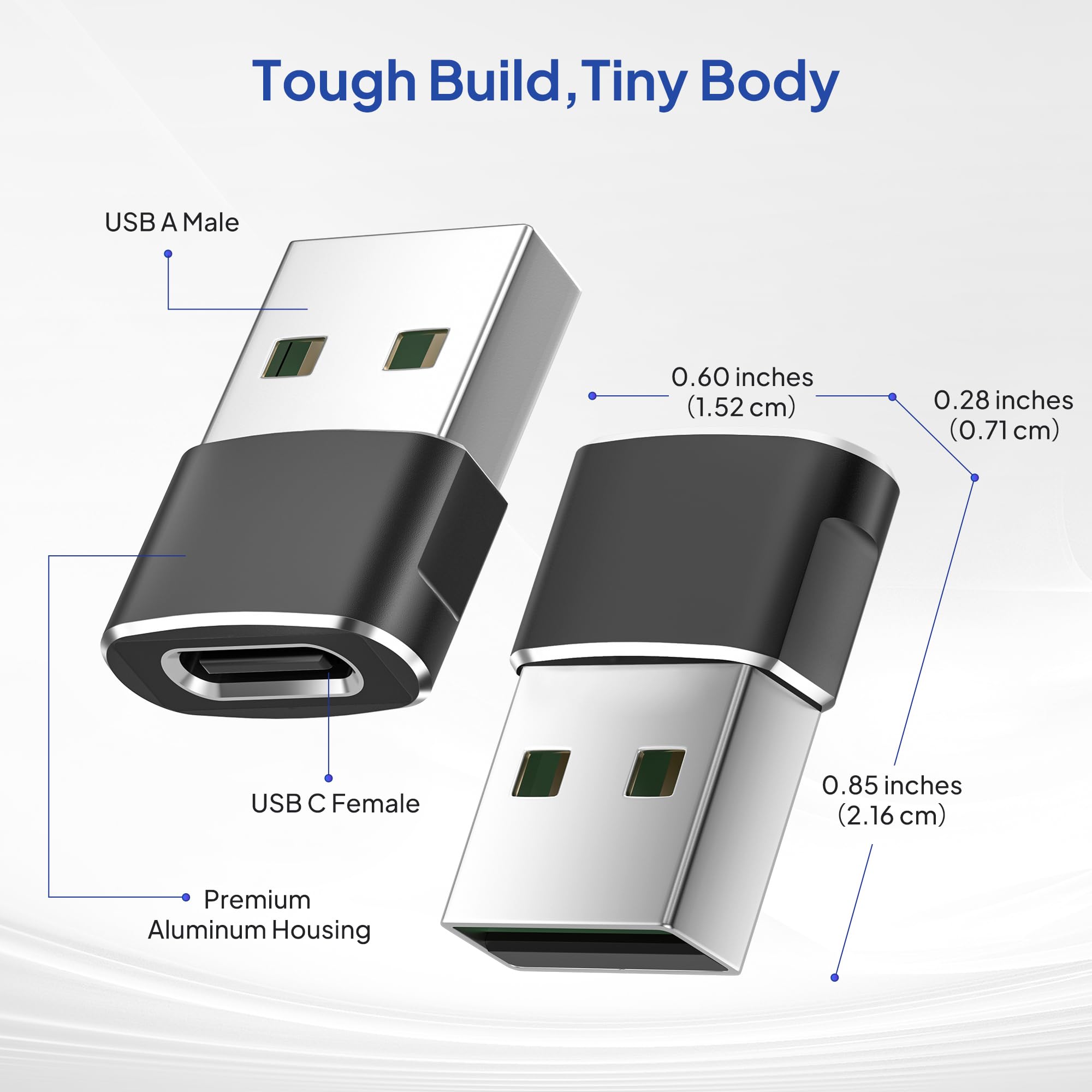 Elebase USB to USB C Adapter for iPhone 17 4Pack,USBC Female to A Male Car Charger,Type C Converter Adaptor Apple 16 Pro Max 15 14 13 12 Plus,iWatch Watch 11 10 Se Ultra 3,iPad Air,Samsung Galaxy S25
