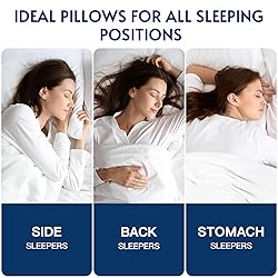 Soft Bed Pillows for Sleeping Set of 2, Stomach or