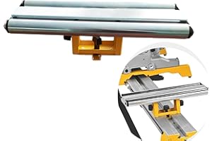 deawater 1pcs Miter Saw Stand Wide Roller Work Support Attachment Bench Wide Roller Support Fixture for DEWALT DW7027 DE7027 Large