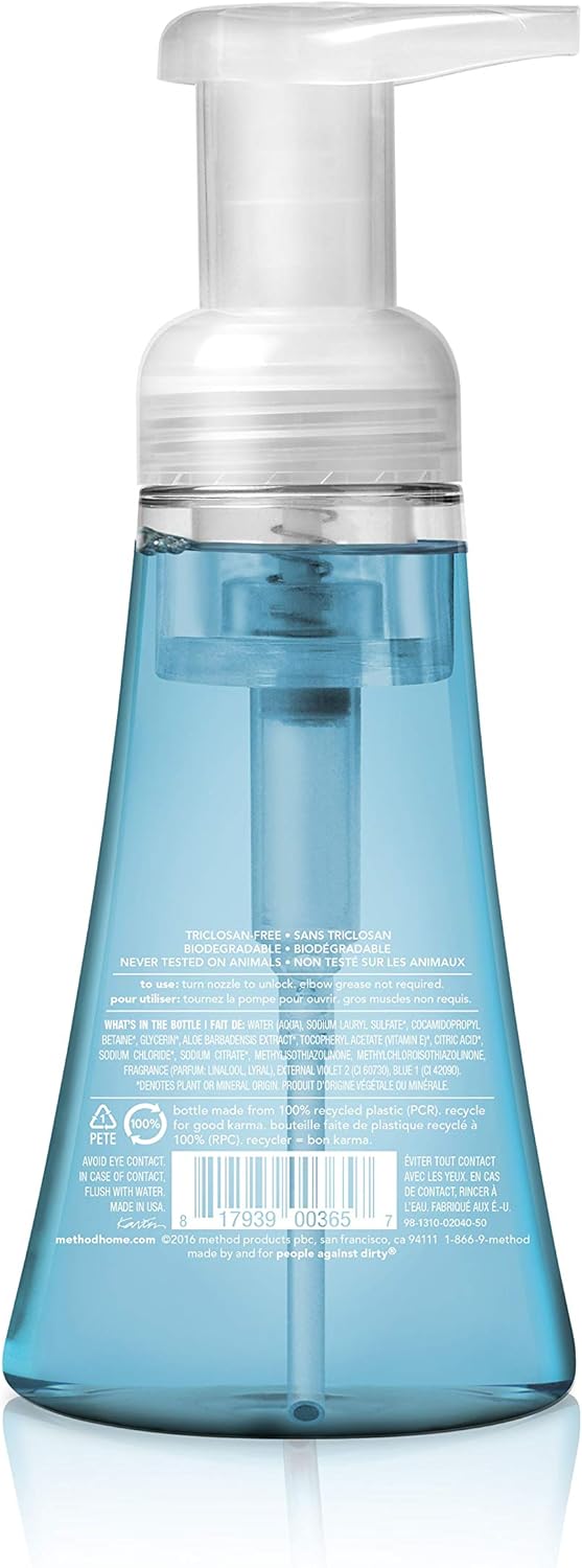 Method Foaming Hand Soap, Sea Minerals, 10 Fl Oz (Pack of 6): Health & Personal Care
