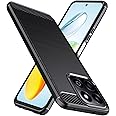 Natbok Designed for Honor 200 Smart/Honor X7c Case,Flexible TPU [Brushed Texture] [Anti-Slip] Shockproof Military Protection Bumper Phone Case,Slim Case Cover for Honor 200 Smart,Black