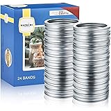 24 Count Regular Mouth Mason Jar Bands (70mm)