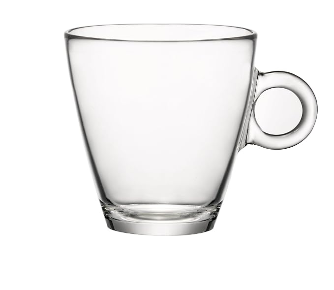 Easy Bar Glass Tea Cups 11.25oz / 320ml Set of 12 Bormioli Rocco