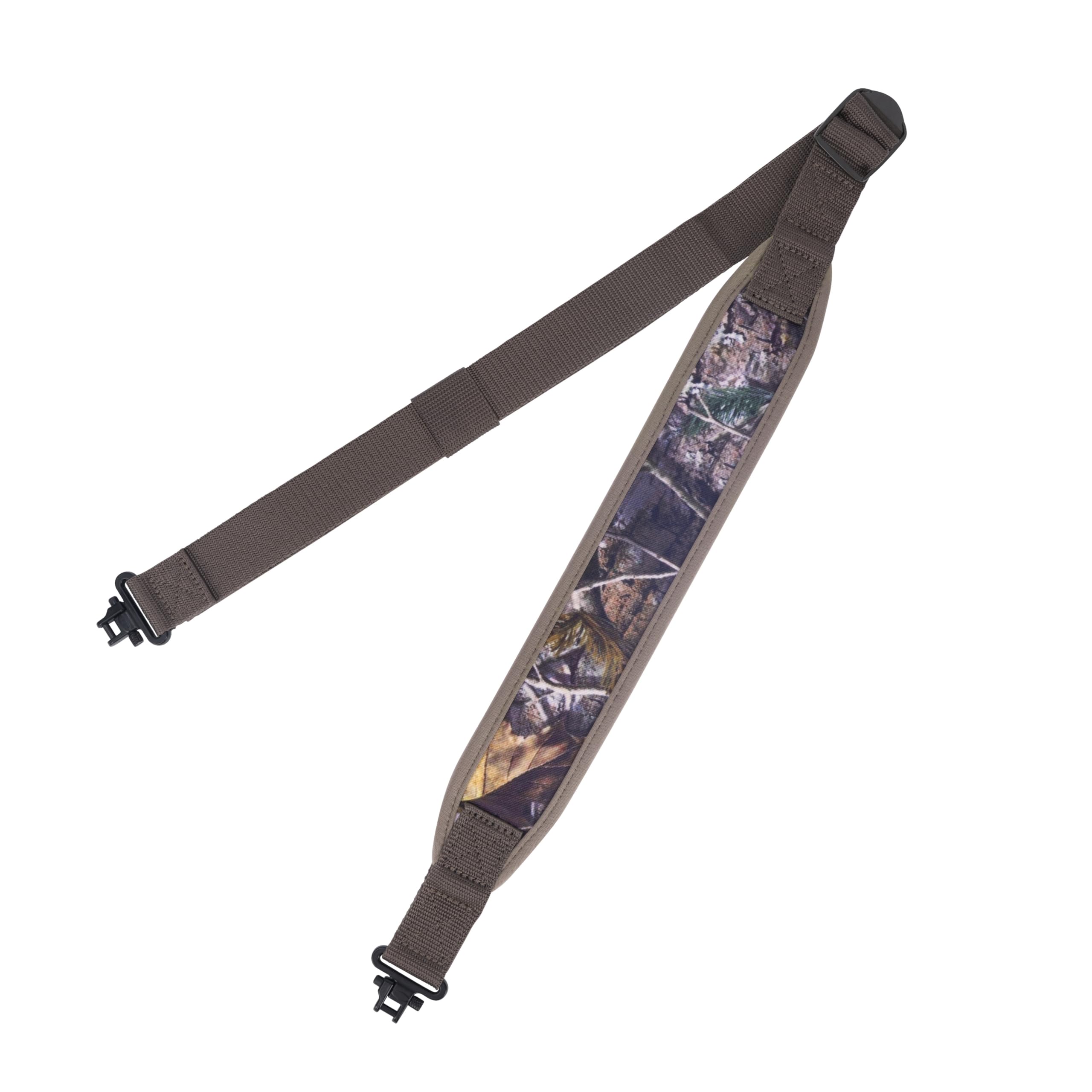 BOOSTEADY Gun Sling with Mil-Spec Swivels, Camo Rifle Sling, Durable Shoulder Padding Strap, Metal Hardware Length Adjuster