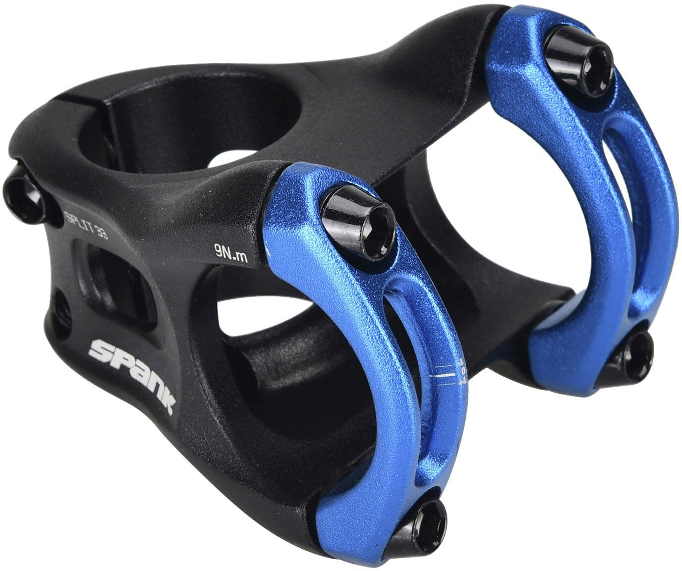 Spank Split Stem MTB/MTB Unisex Adult Stem, Blue, 38 mm