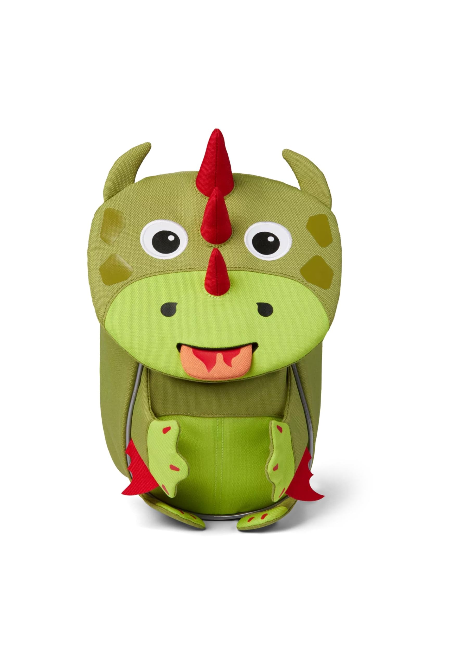 Affenzahn Unisex Children's Little Friend Children's Backpack, Dragon - Green, 11 x 17 x 25 cm