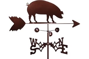 SWEN Products Pig HOG Piggy Weathervane (Roof Mount Included)