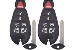 Replacement Key Fob with Remote Start for Dodge Grand Caravan (2008-2020) and Ram C/V (2012-2015) – 7-Button Keyless Entry Re