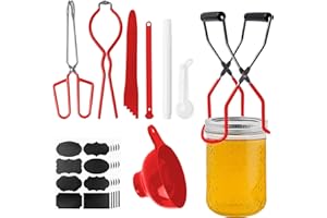Canning Kits, Canning Supplies Boxed Set, Stainless Steel Set, Jar Lifter, Tongs, Complete Multifunctional Canning Tools, Can
