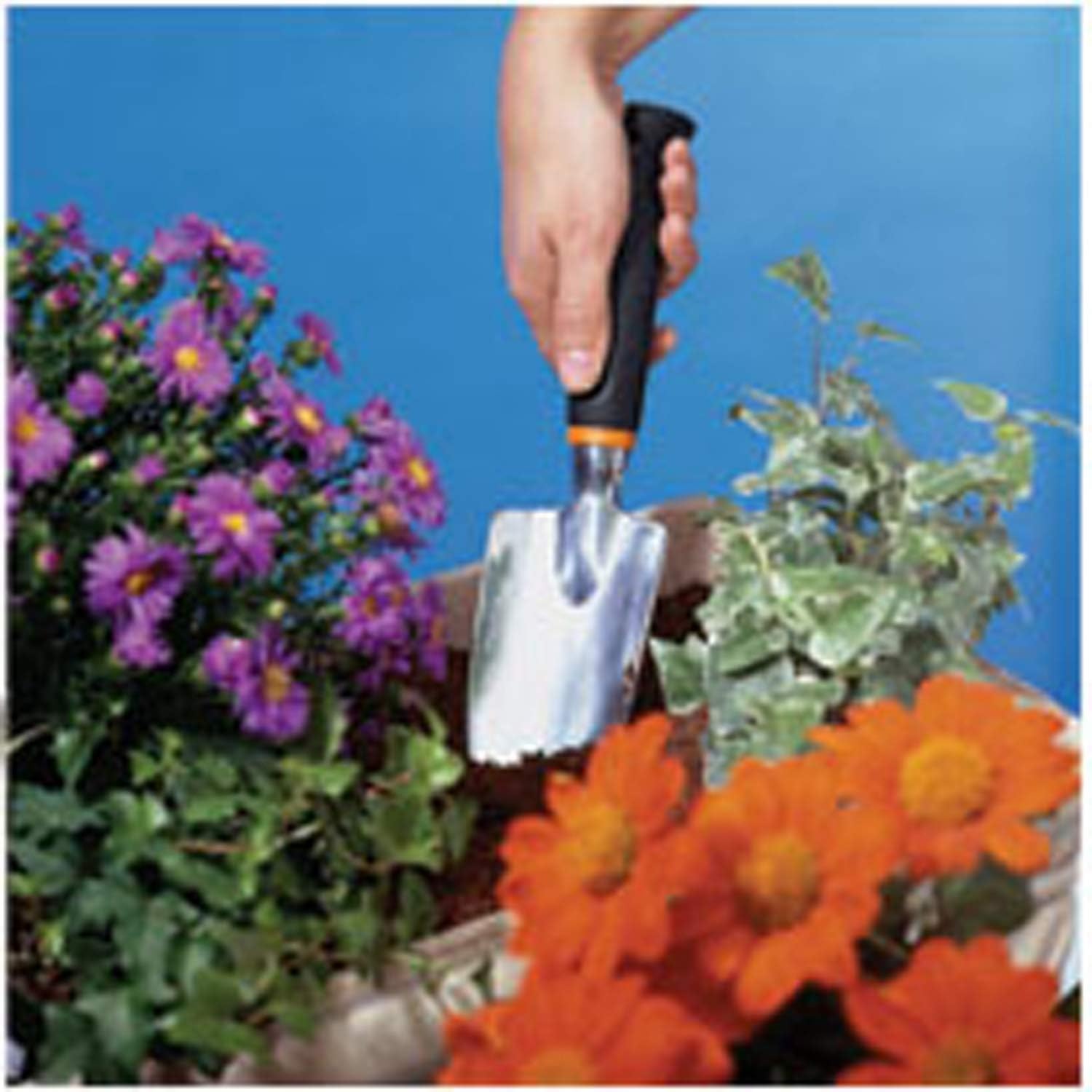 Garden Hand Trowel, Aluminum Alloy Steel Heavy Duty Polished Rust Resistant Oversized Garden Hand Shovel and Soft Rubberized Non-Slip Ergonomic Handle for Men and Women, Garden Gifts : Garden & Outdoor