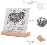 Niyewsor Acrylic Plaque Gift for Mum from Daughter Son Desk Decor Birthday view 6