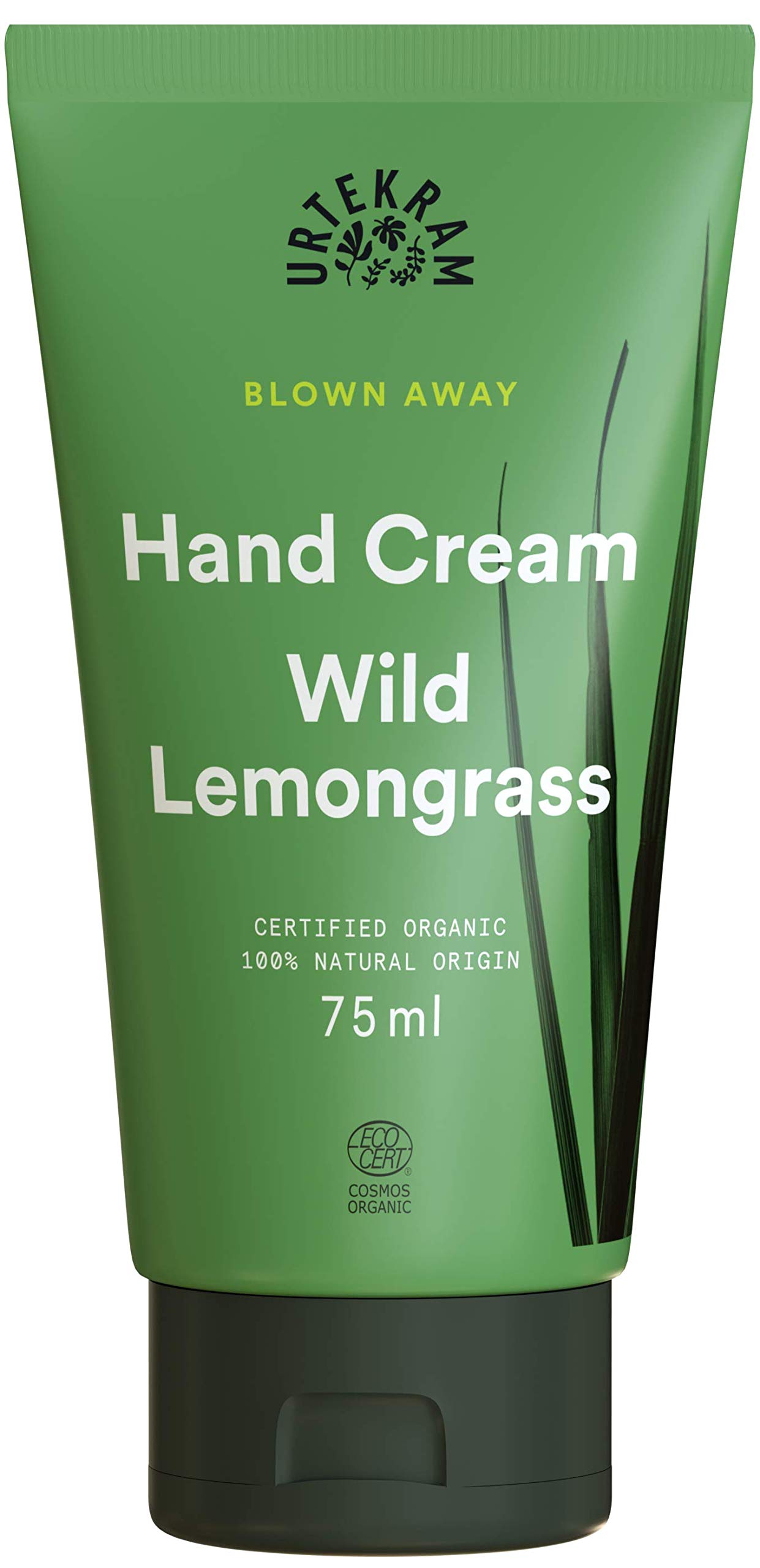 Urtekram Hand Cream - Wild Lemongrass - All Skin Types - 75 ml, Vegan, Organic, Moisturizing, Natural Origin