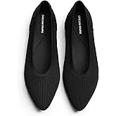 DREAM PAIRS Women's Knit Ballet Dressy Flats Comfortable Washable Flexible Breathable Casual Classic Work Office Walk Pointed Toe Flats