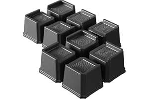 Napnapday Bed Risers 3 Inch Heavy Duty 9 Pack Oversized L-Shaped Bed Furniture Elevators 1,500 lbs Lifts Up Riser for Sofa and Table