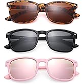 GLARDEFE Kids Sunglasses Polarized - Flexible Youth Glasses for Toddler Girls Boys Age 3-12