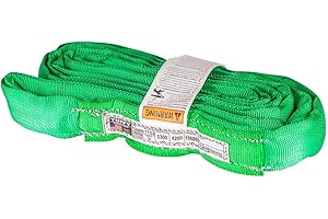TUFFY PRODUCTS Tuffy Flexi-Grip Green 6 ft Endless Round Sling, 5,300 lb. Vertical Capacity, Heavy Duty Lifting Sling, USA Made