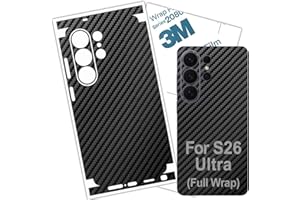 BETXELL S26 Ultra Skin Wrap 3M Carbon Fiber Vinyl Film Protective for Galaxy (Full Wrap Skin)
