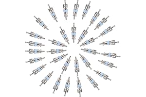 2 MULE TEAM 50Pcs Hvac Schrader Valve Core for R32 R22 R410A Refrigerant, AC Schrader Valve Kit, High Pressure with Teflon Seal,HVAC Replacement Part Ideal for Refrigeration Systems and Air Conditioning