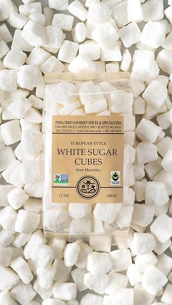 INDIA TREE WHITE EUROPEAN-STYLE SUGAR CUBES, 2.2 POUND